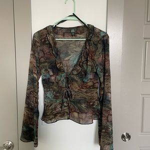 NWOT Target Sheer Blouse